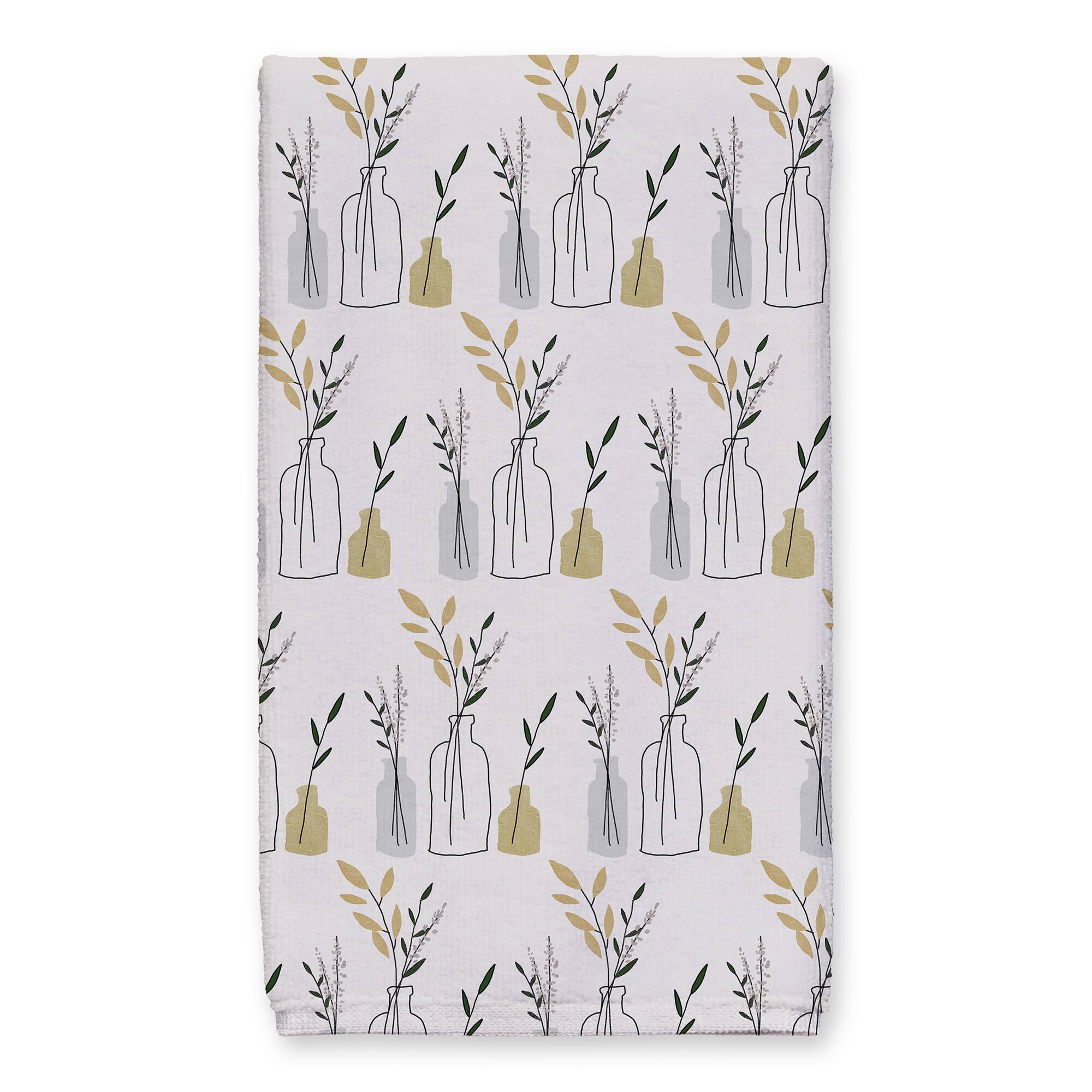 Better Together Mod Flower Vases 16" x 25" Tea Towel Set of 2